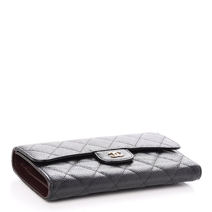 Chanel Caviar Quilted Large Flap Wallet Black 4 of 9