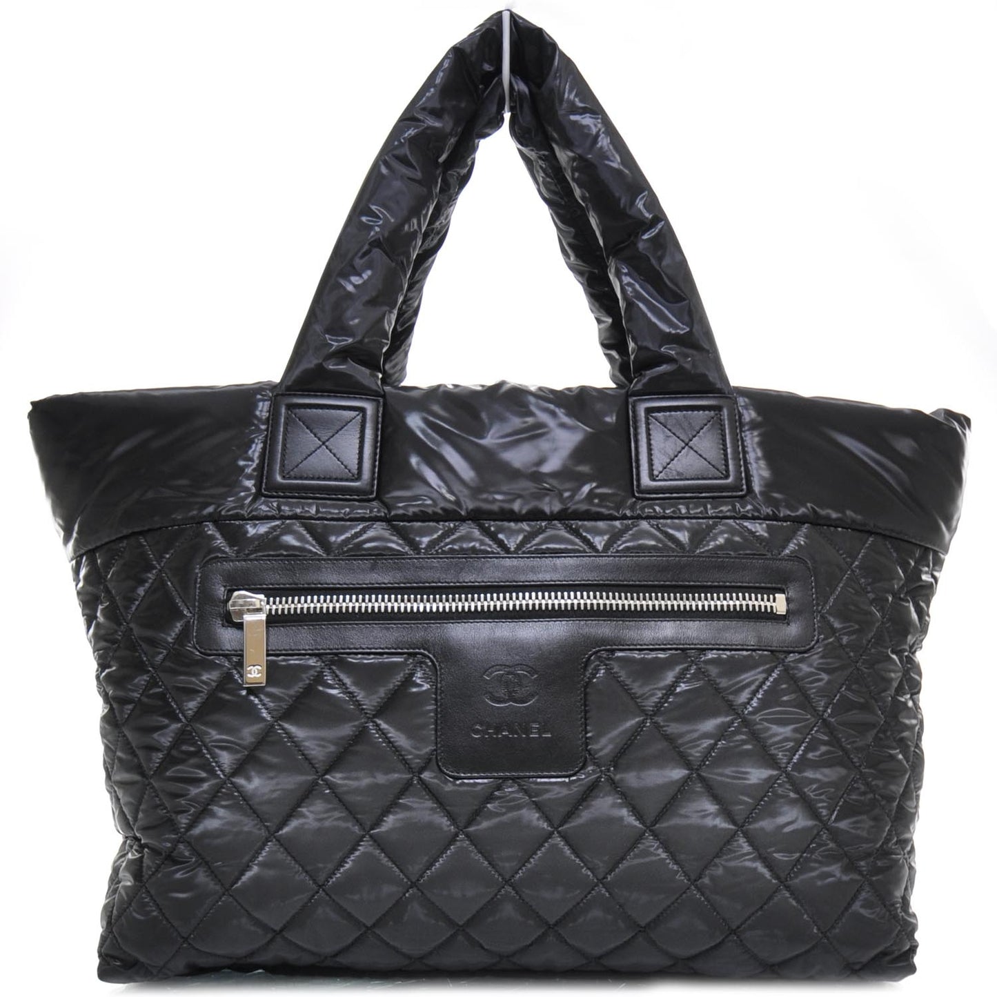 Nylon Coco Cocoon Large Tote Black