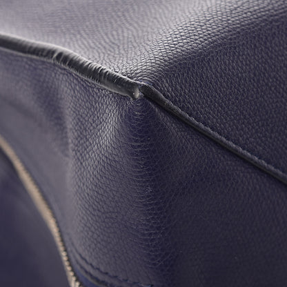 Balenciaga Calfskin Papier A4 Zip Around Plate Tote Bleu Indigo 9 of 12