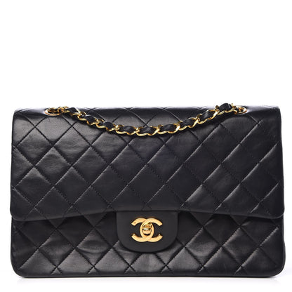 Chanel Lambskin Quilted Medium Double Flap Black 1 of 12