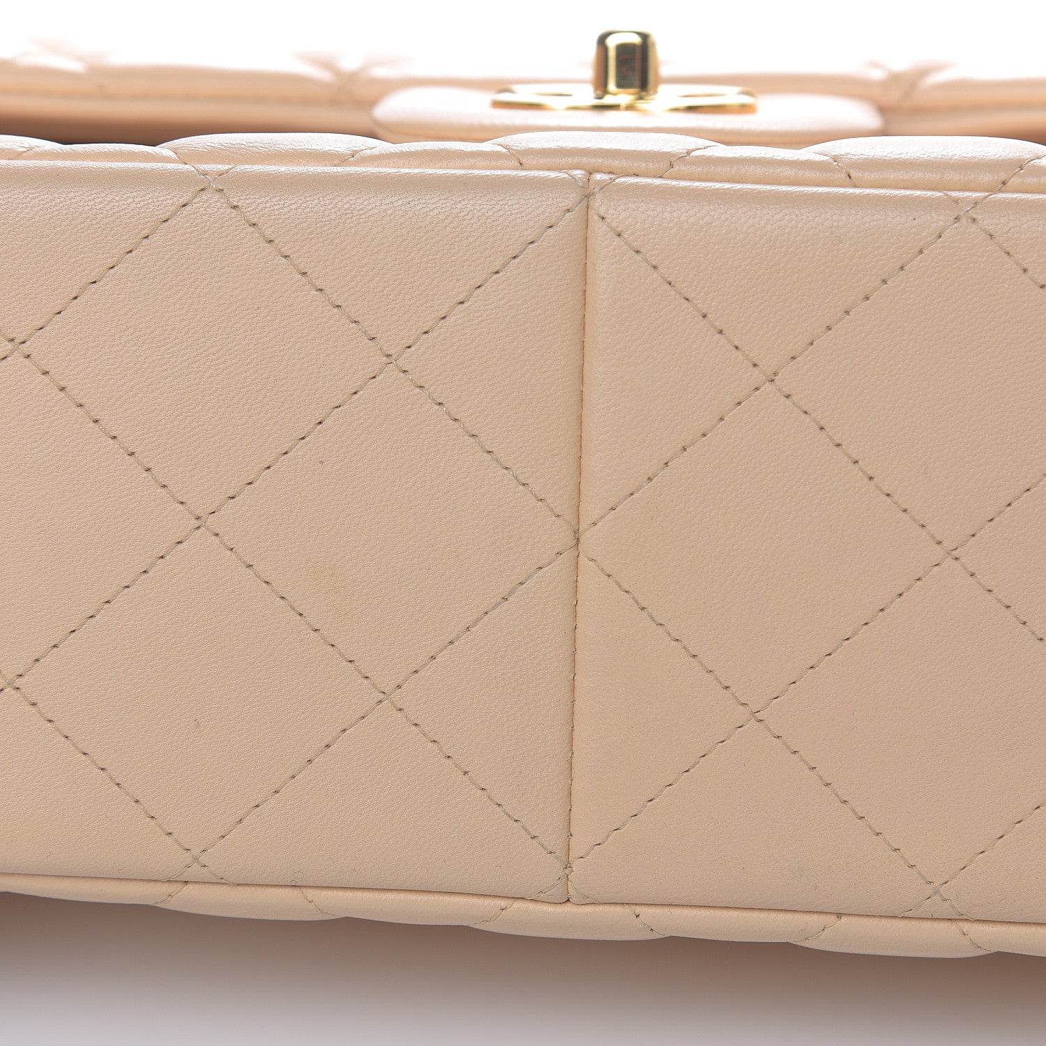 Chanel Lambskin Quilted Jumbo Double Flap Beige Clair 10 of 12