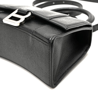 Balenciaga Grained Calfskin Hourglass Top Handle Bag XS Black 9 of 9
