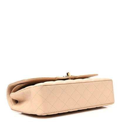 Chanel Caviar Quilted Medium Double Flap Beige Beige Clair 4 of 11