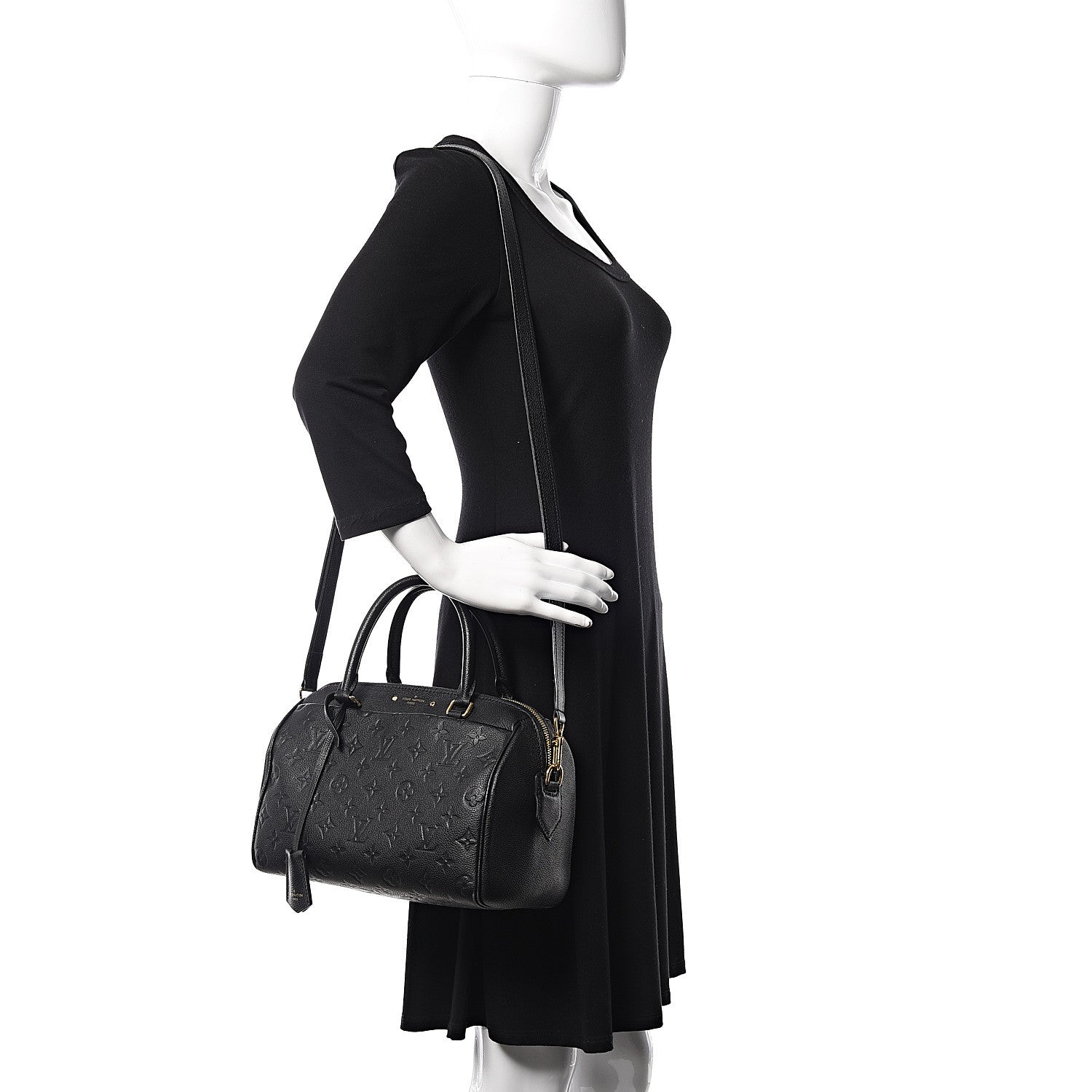 Louis Vuitton Empreinte Speedy Bandouliere 25 NM Black 2 of 11