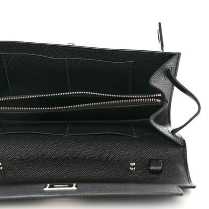 Hermes Epsom Kelly Wallet To Go Black 5 of 9