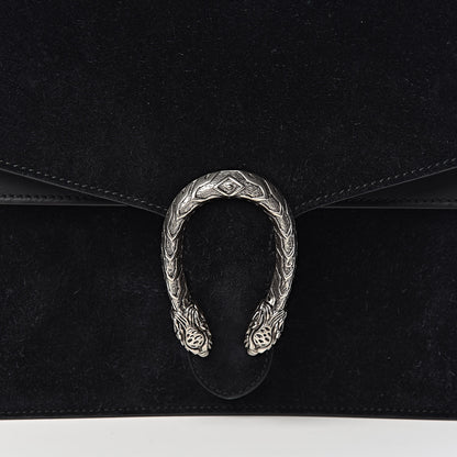 Gucci Suede Medium Dionysus Shoulder Bag Black 10 of 10