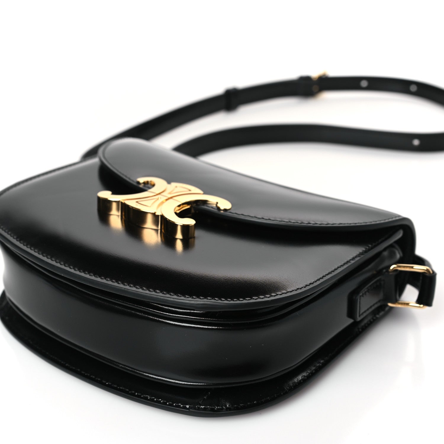 Celine Shiny Calfskin Teen Besace Black 8 of 8