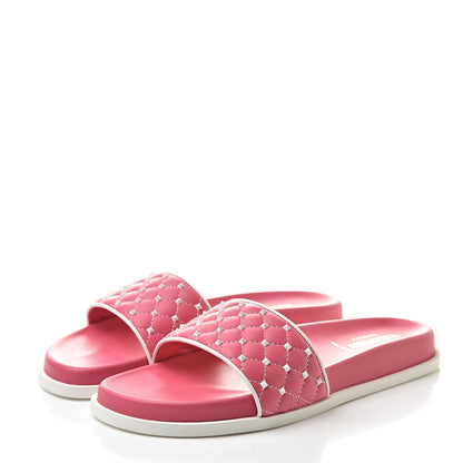Valentino Garavani Nappa Free Rockstud Spike Slide Sandals 40 Shadow Pink 3 of 8
