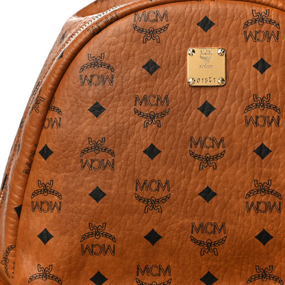 MCM Visetos Medium Side Studs Stark Backpack Cognac 10 of 10