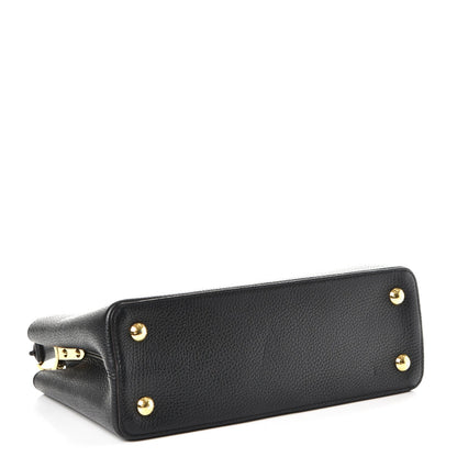 Louis Vuitton Taurillon Capucines PM Black 4 of 7
