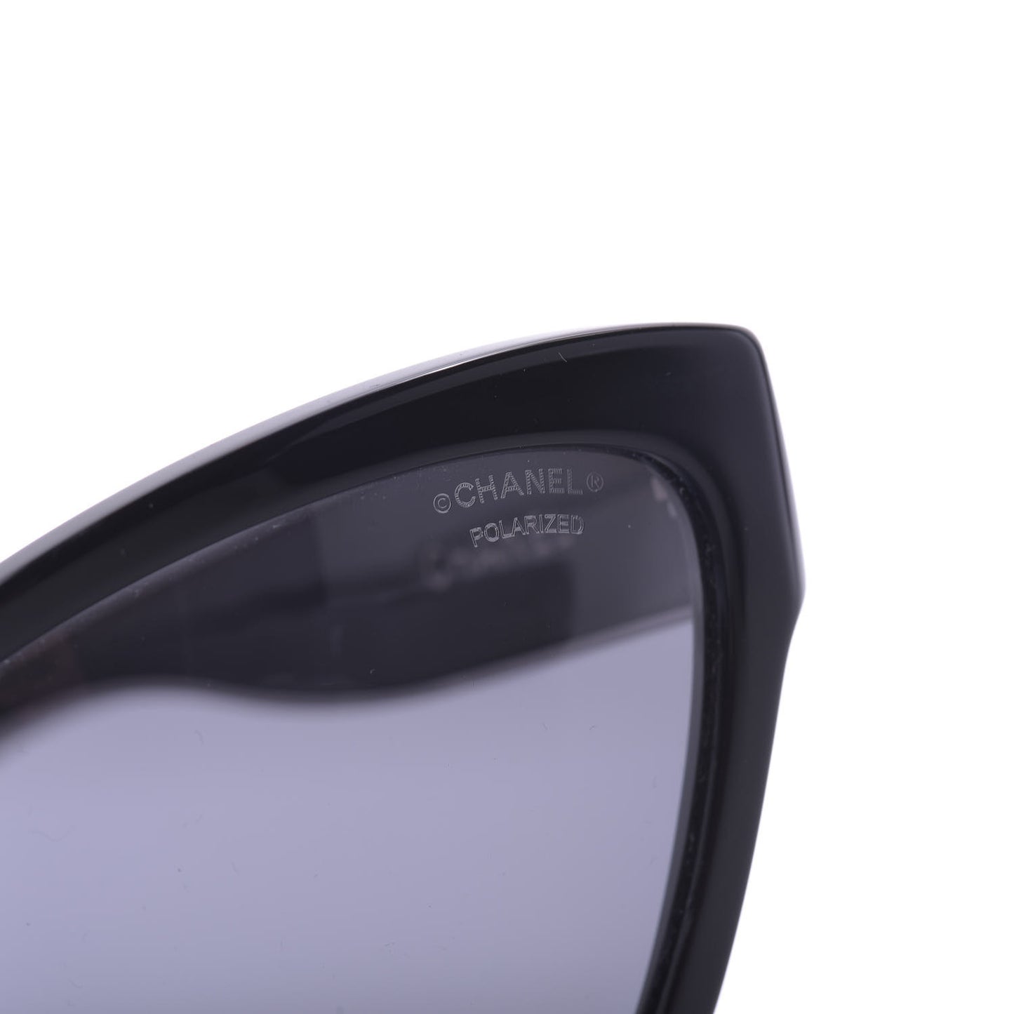 Acetate Polarized CC Cat Eye Sunglasses 5271 Black
