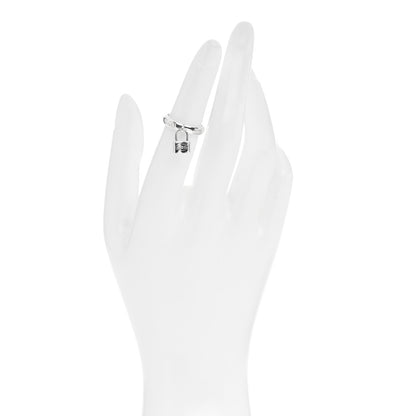 Tiffany Sterling Silver 1837 Lock Charm Ring 49 5 2 of 4
