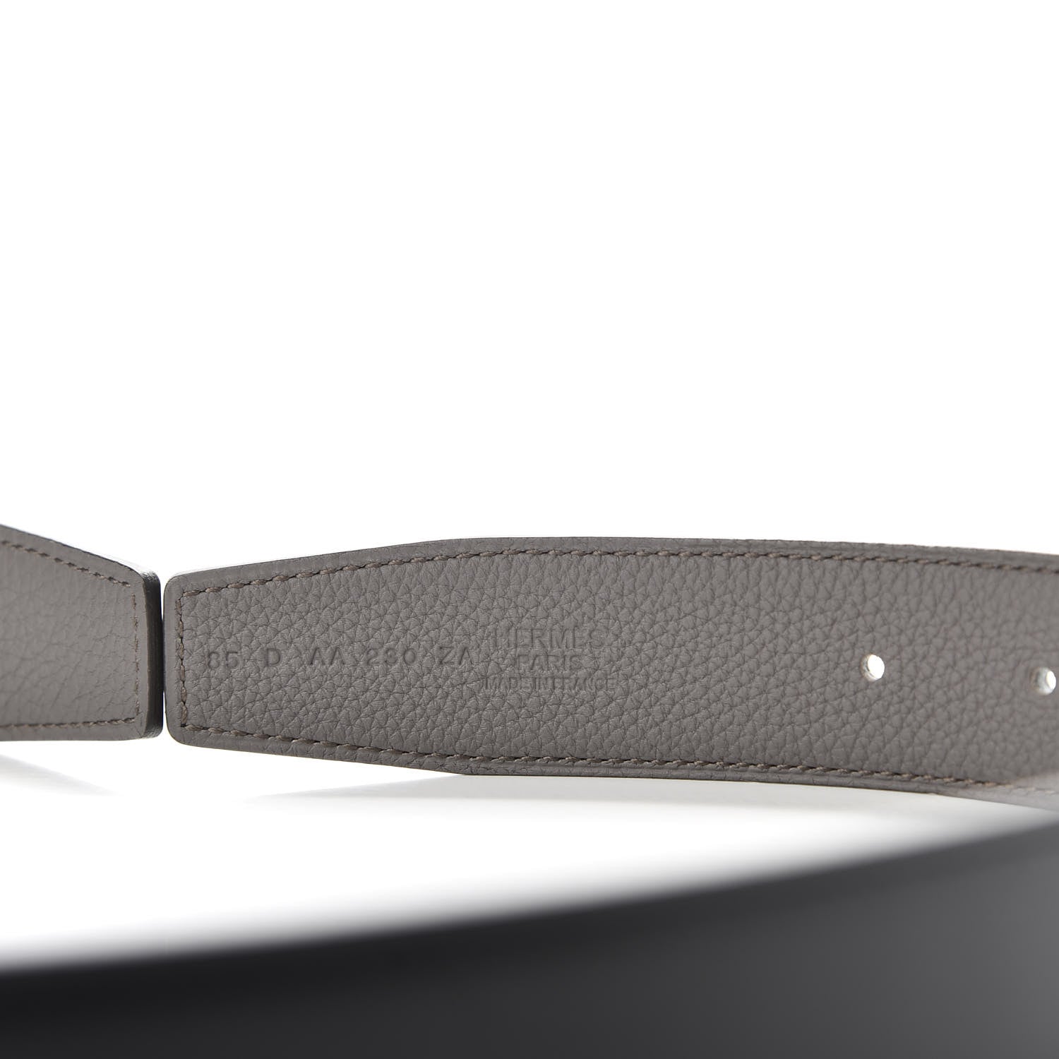 Hermes Swift Togo 32mm Belt Strap 85 Black Etain 3 of 5