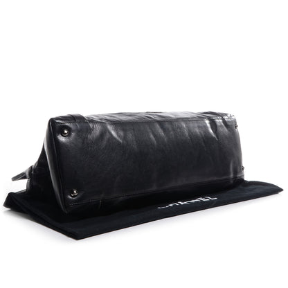 Chanel Lambskin East West Soho Shopper Black 4 of 7