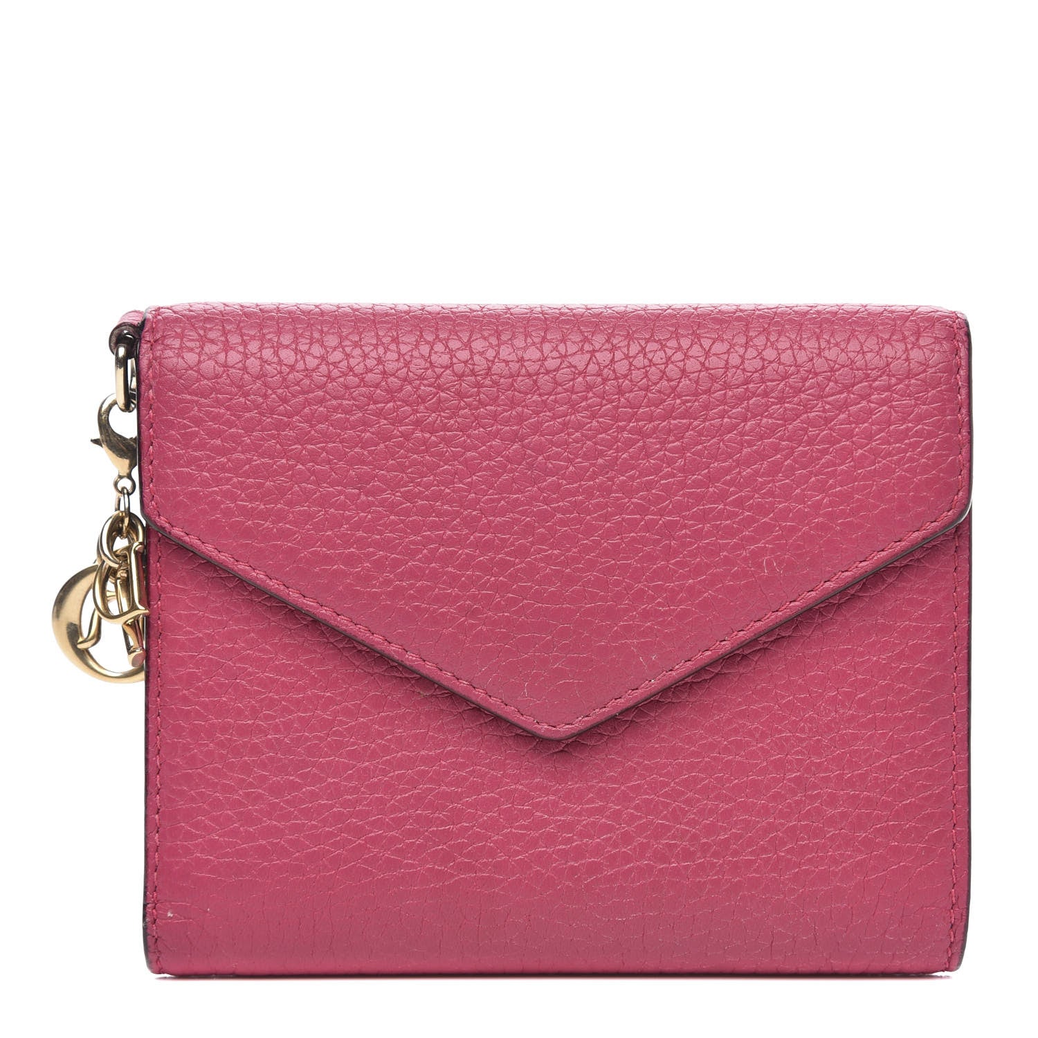 Christian Dior Bullcalf Diorissimo Medium Envelope Wallet Pink 1 of 9