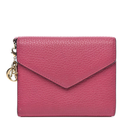 Christian Dior Bullcalf Diorissimo Medium Envelope Wallet Pink 1 of 9