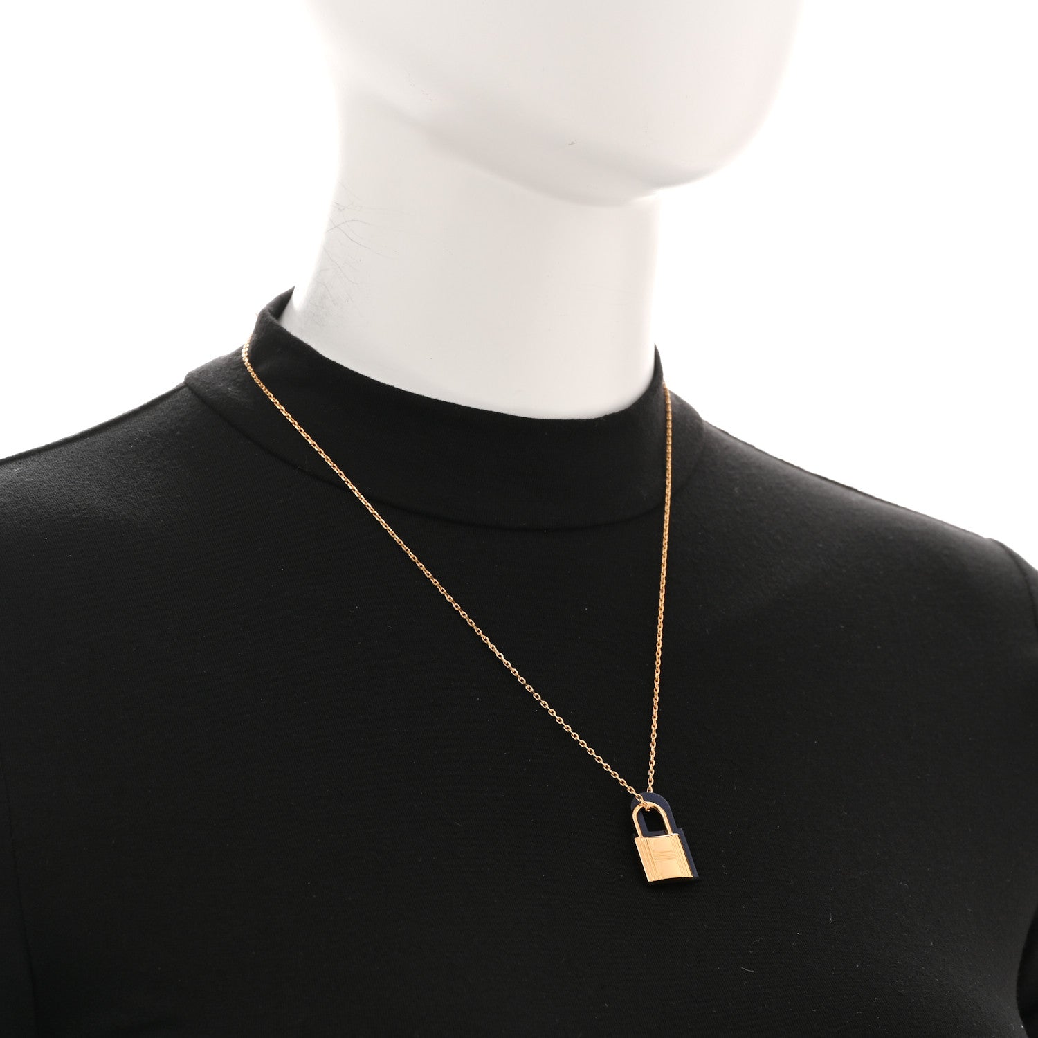 Hermes Swift O'Kelly Pendant Necklace Deep Blue 2 of 7