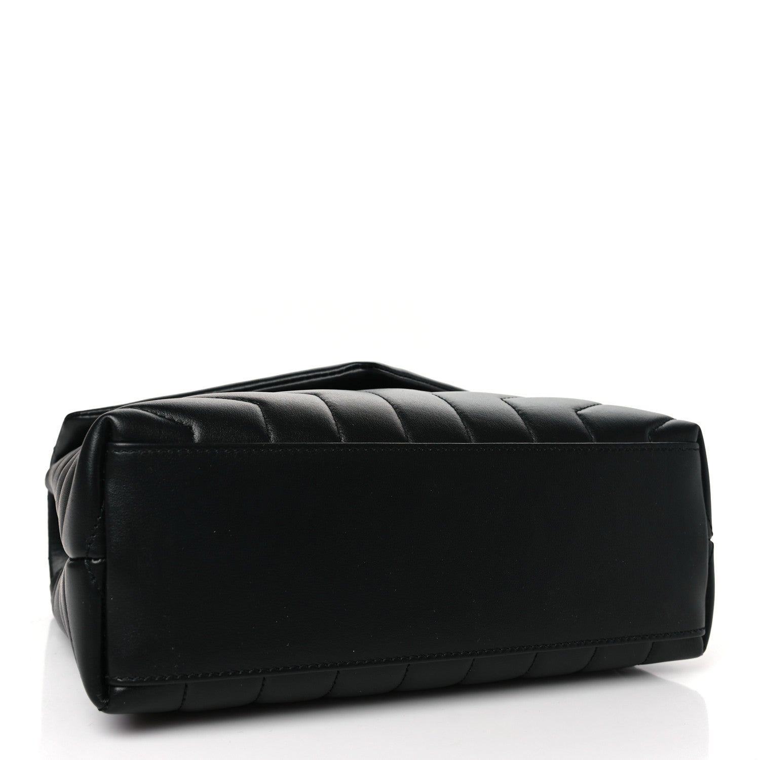 Saint Laurent Calfskin Y Quilted Monogram Small Loulou Chain Satchel Black 4 of 10