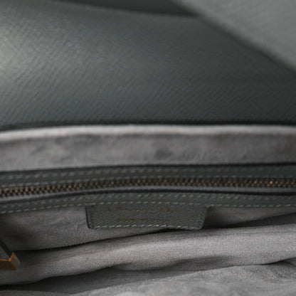 Christian Dior Grained Calfskin Saddle Bag Grey Stone 5 of 10