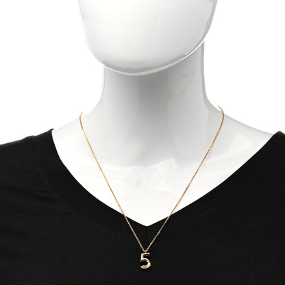 Louis Vuitton Number 5 Pendant Necklace 2 of 6