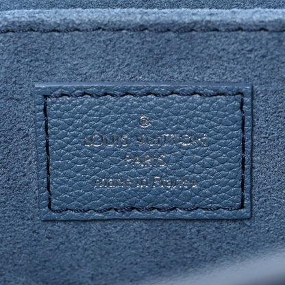 Louis Vuitton Soft Calfskin My Lockme Top Handle Blue Jean Creme 6 of 8