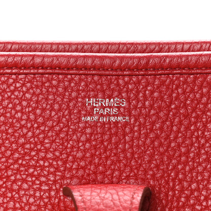 Hermes Taurillon Clemence Evelyne III PM Rouge Vif 6 of 10