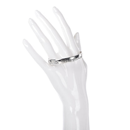 Gucci Sterling Silver Blind for Love Cuff Bracelet 2 of 5