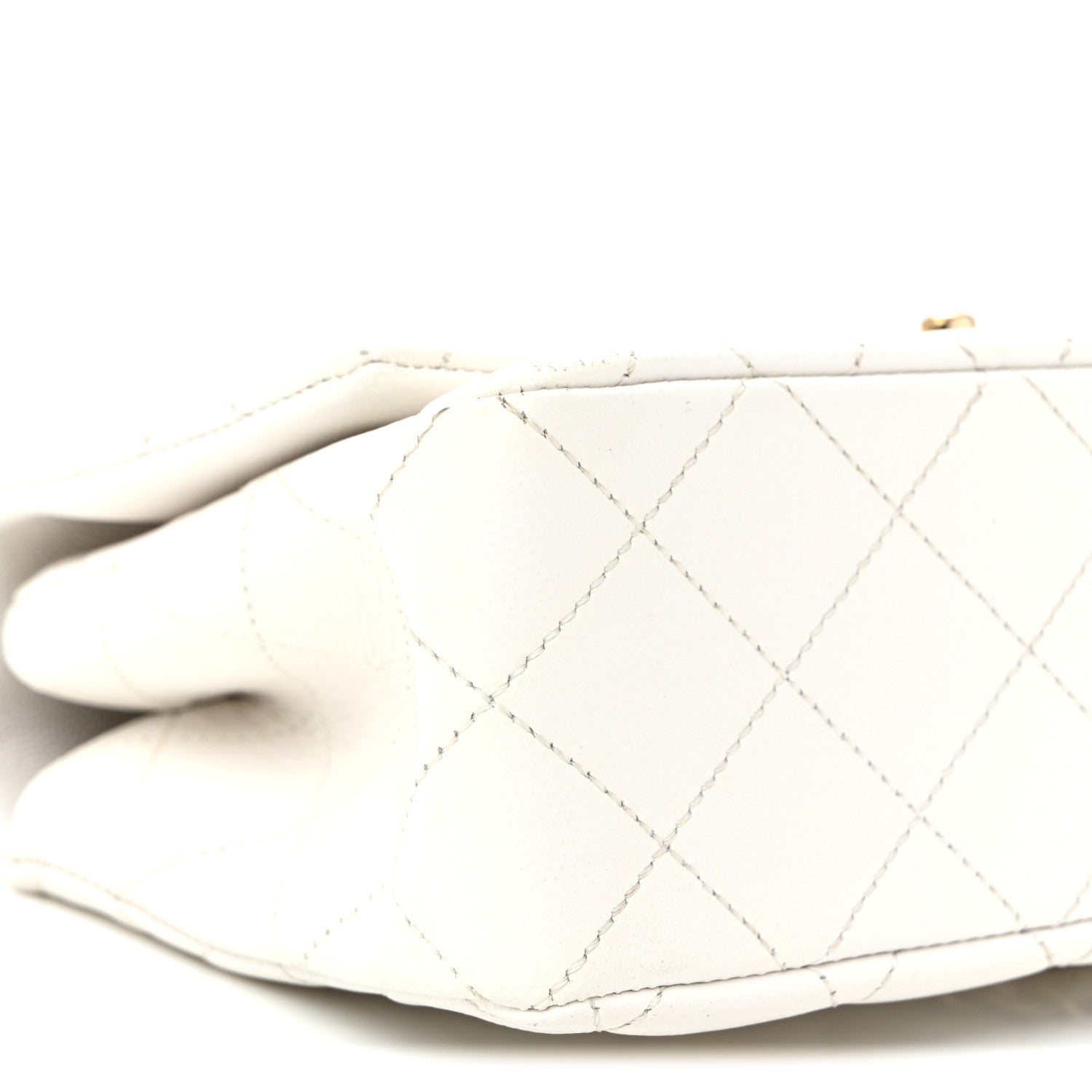 Chanel Caviar Quilted Small Top Handle Flap With Chain Black White 9 of 11