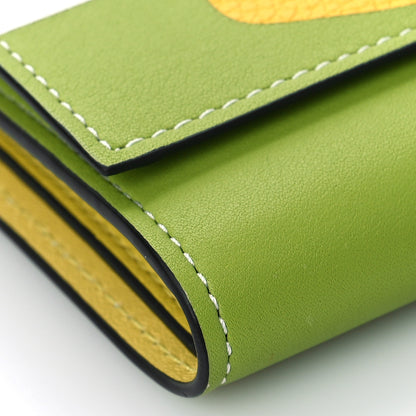 Loewe X SPIRITED AWAY Calfskin Otori-Sama Small Vertical Wallet Soft White Lemon Zest 7 of 9