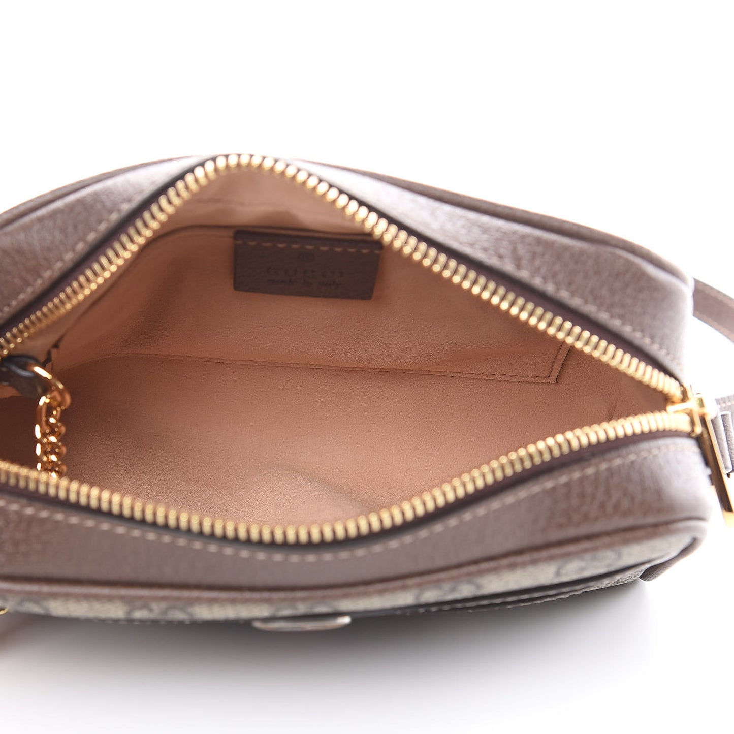 GG Supreme Monogram Web Mini Ophidia Shoulder Bag Brown