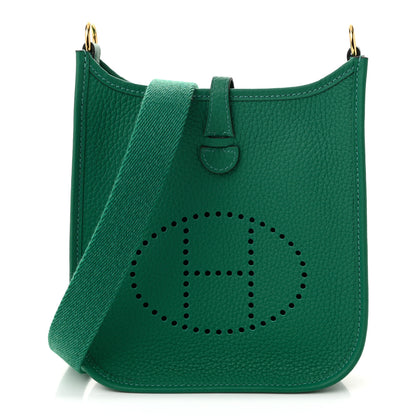 Hermes Taurillon Clemence Evelyne TPM Vert Vertigo 1 of 11