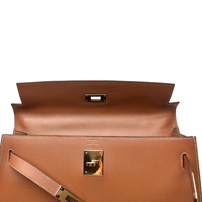 Hermes Courchevel Kelly Sellier 32 Gold 19 of 32