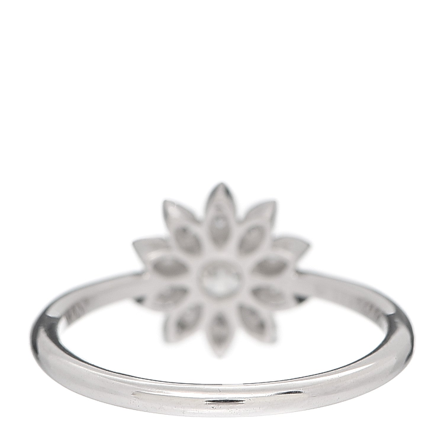 Tiffany Platinum Diamond Enchant Garden Flower Ring 50 5.5 3 of 5