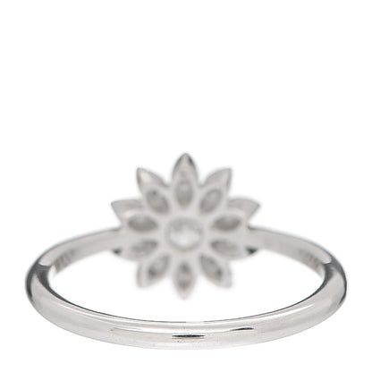 Tiffany Platinum Diamond Enchant Garden Flower Ring 50 5.5 3 of 5