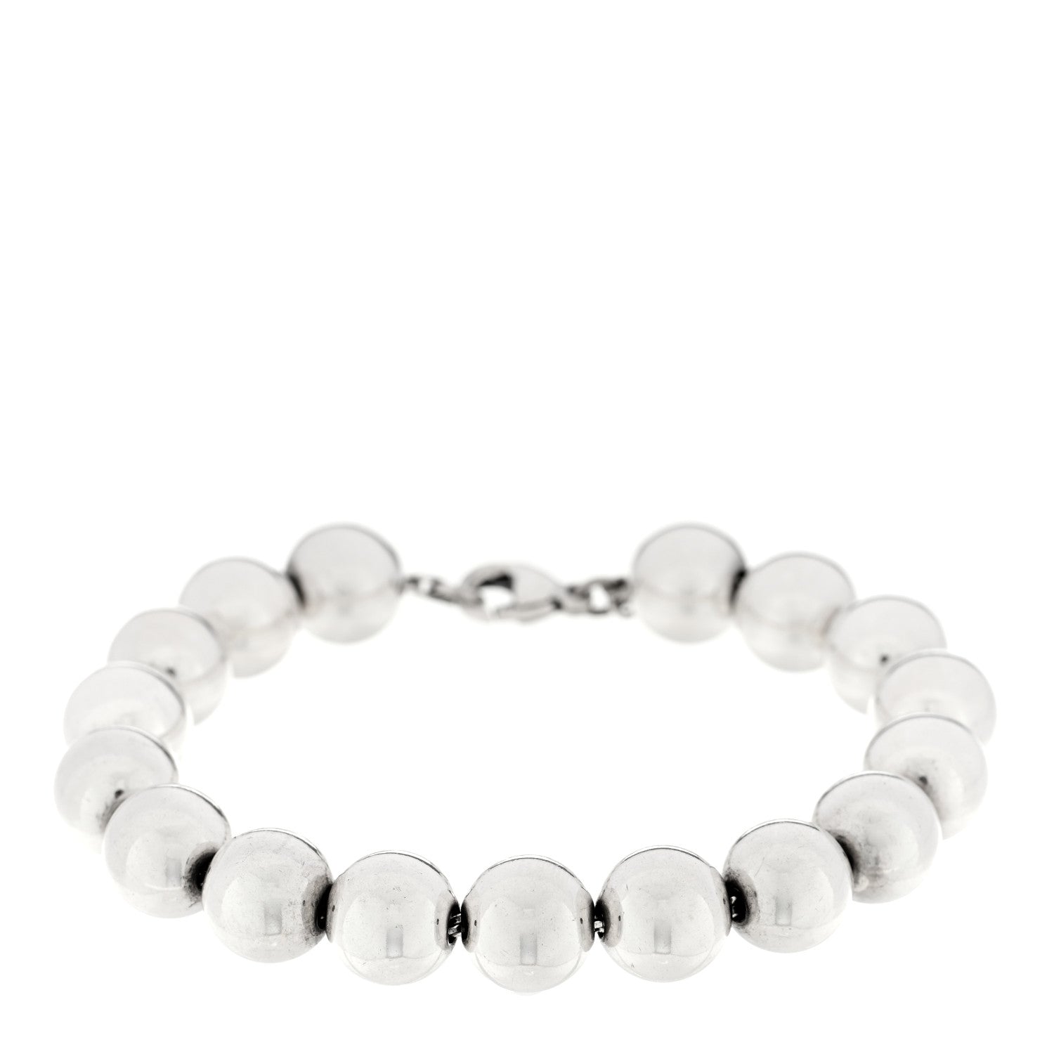 Tiffany Sterling Silver 10mm Hardwear Ball Bracelet 1 of 3