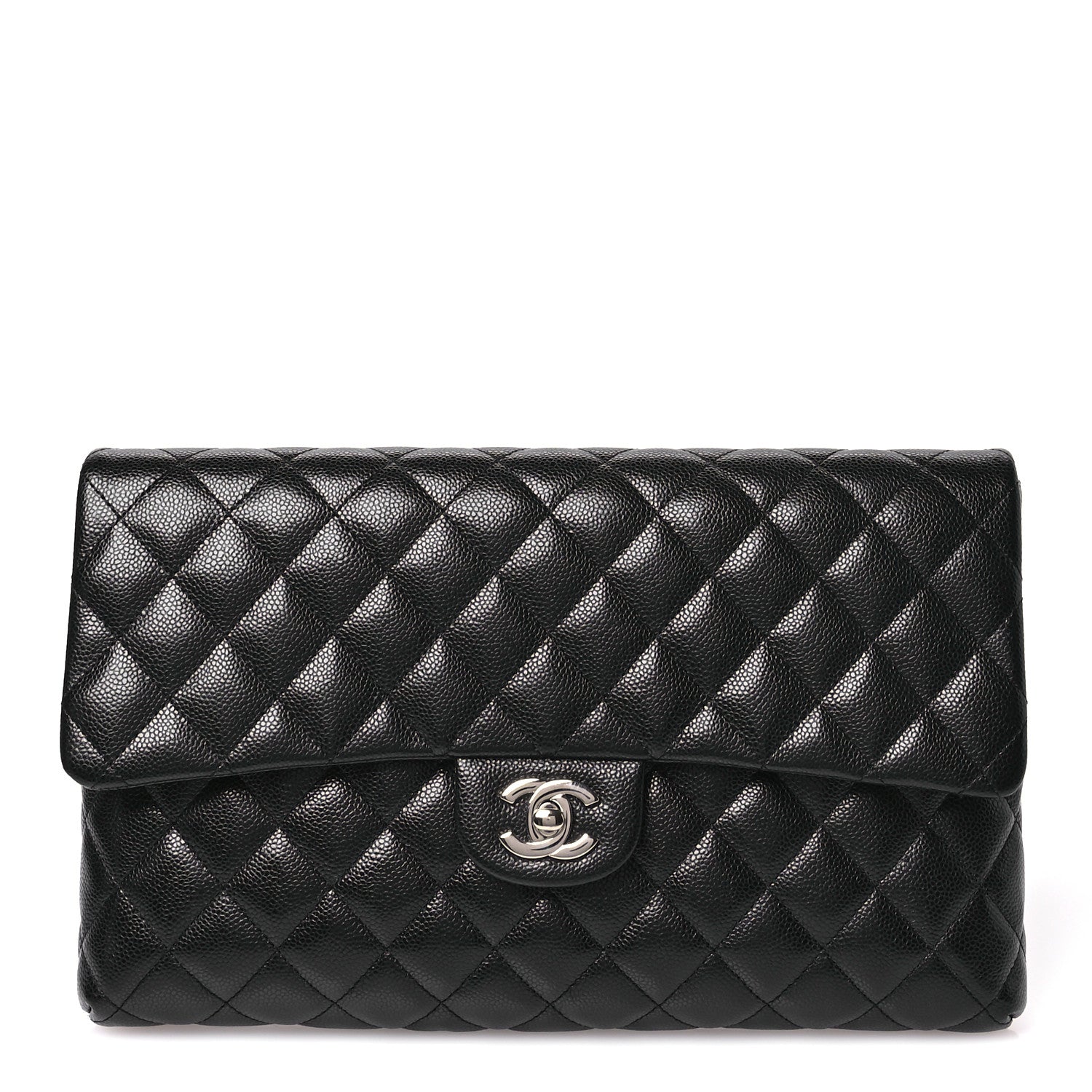 Chanel Caviar Quilted Flap Clutch Black 1 of 7