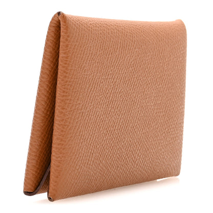 Hermes Epsom Calvi Card Case Gold 3 of 8