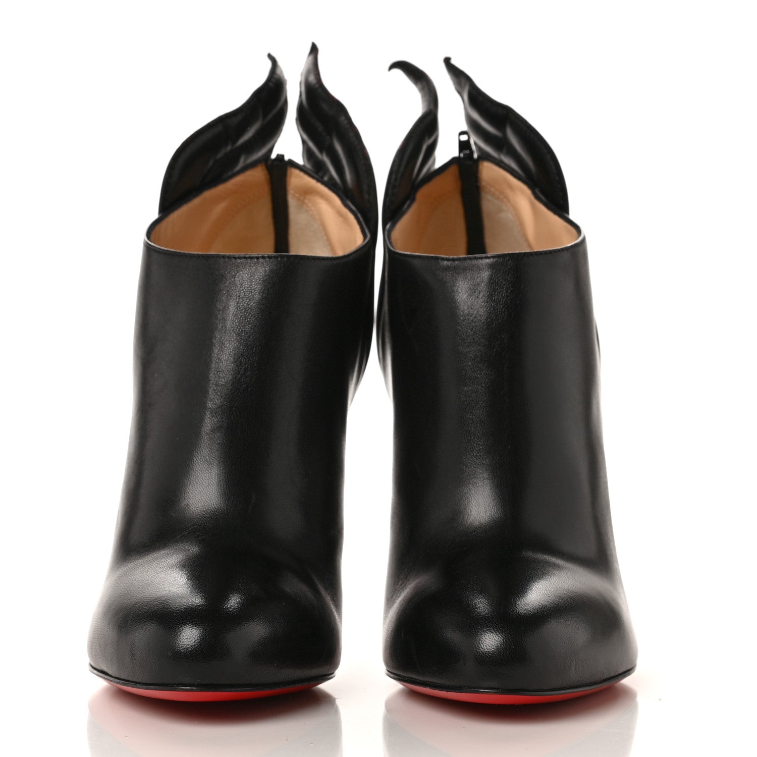 Christian Louboutin Shiny Nappa Mercura 100 Booties 37.5 Black 2 of 8