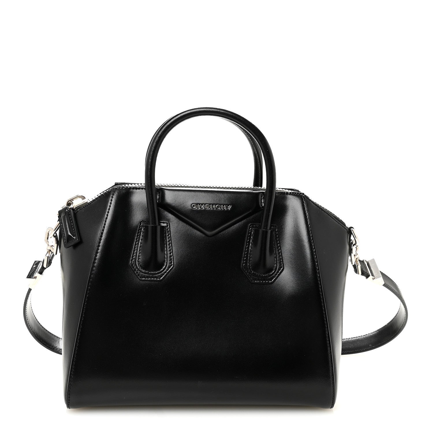 Givenchy Shiny Lord Calfskin Small Antigona Black 1 of 10