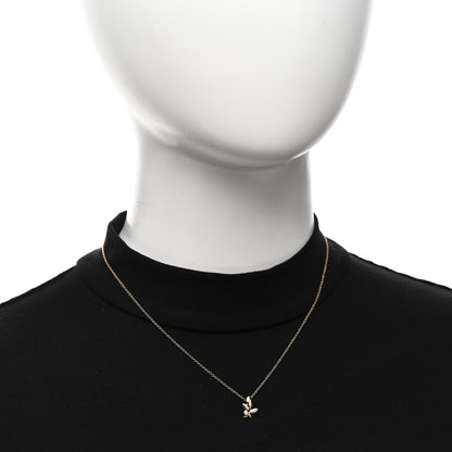 Tiffany 18K Rose Gold Diamond Paloma Picasso Olive Leaf Pendant Necklace 2 of 5