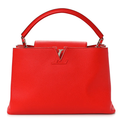Louis Vuitton Taurillon Capucines MM Rubis 1 of 9