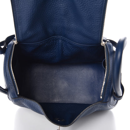 Hermes Taurillon Clemence Lindy 26 Bleu Nuit 5 of 8