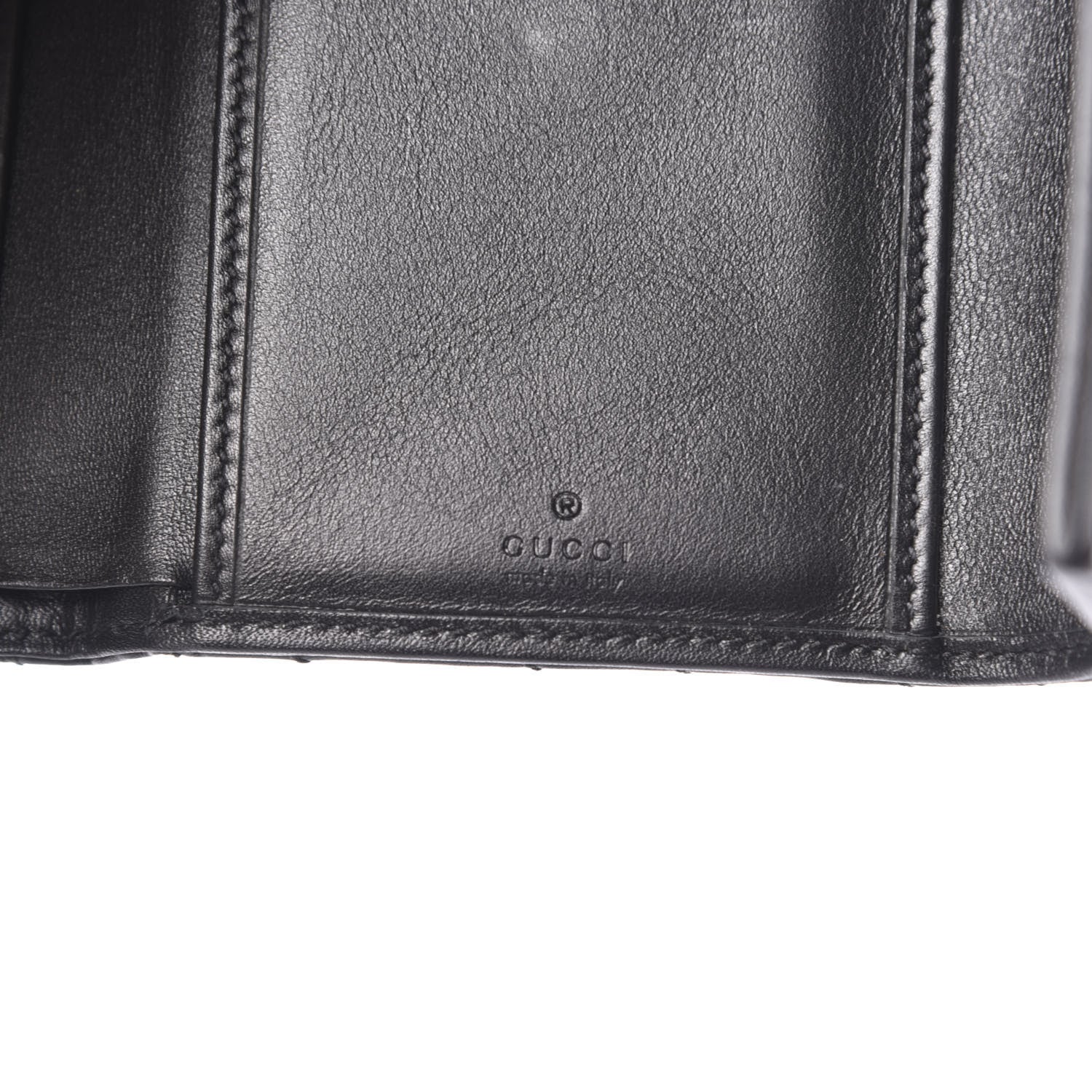 Gucci Calfskin Matelasse GG Marmont Wallet Black 5 of 9
