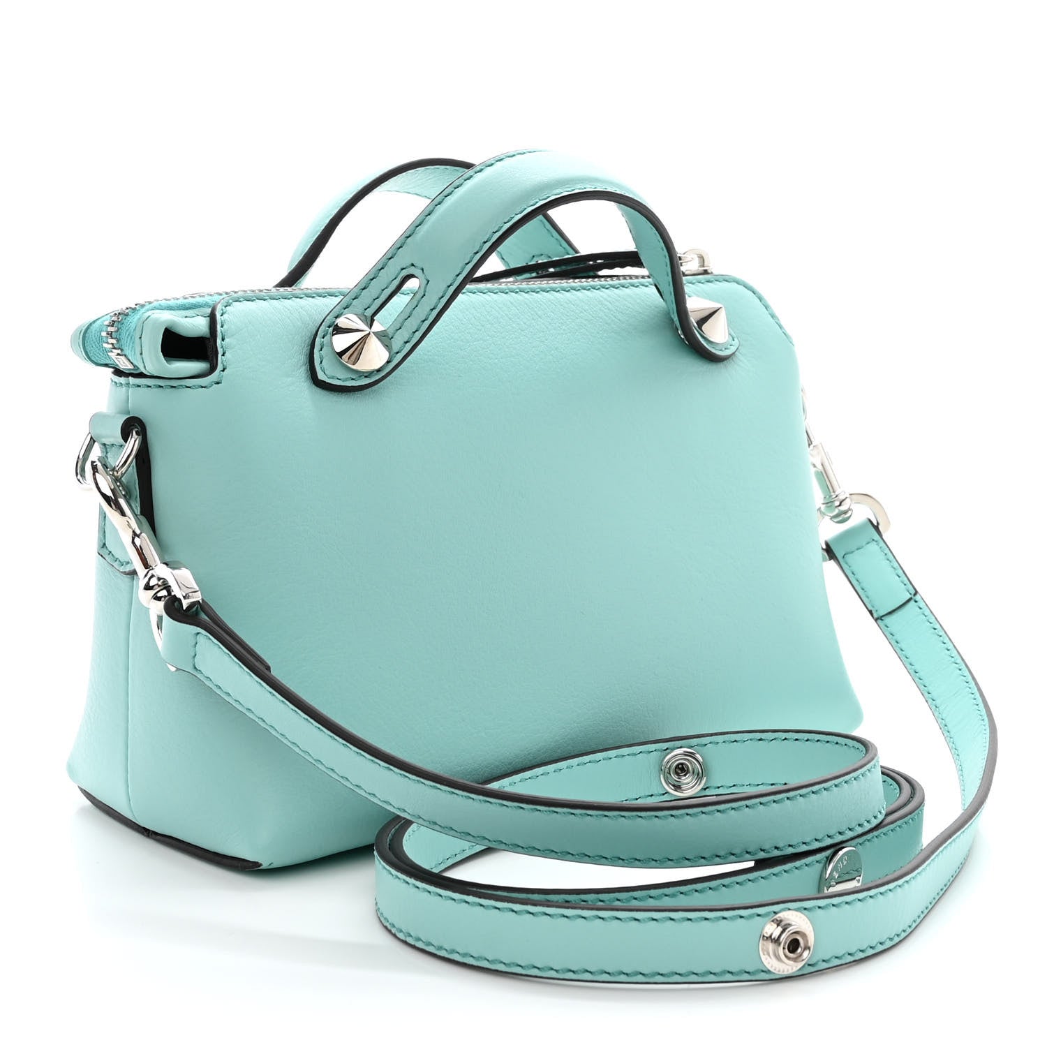 Fendi Vitello Dolce Mini By The Way Boston Bag Tiffany 3 of 11