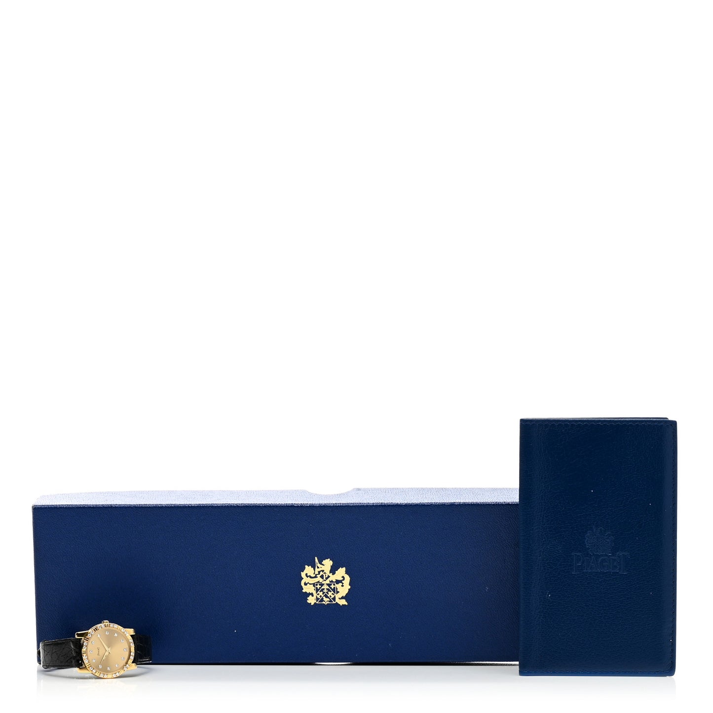 18K Yellow Gold Alligator Diamond 25mm Dancer Quartz Watch