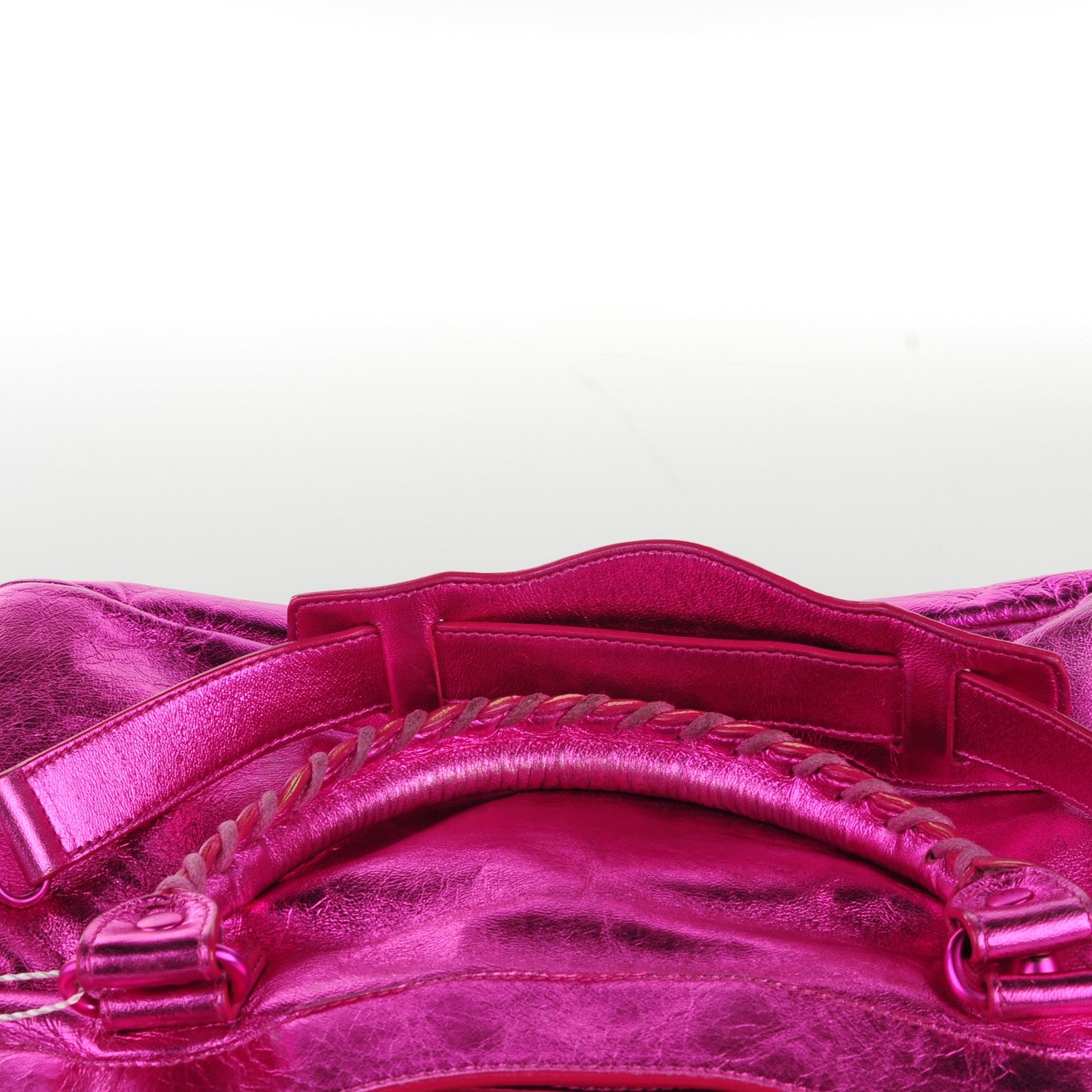 Balenciaga Metallic Chevre Classic Hardware First Magenta 9 of 10
