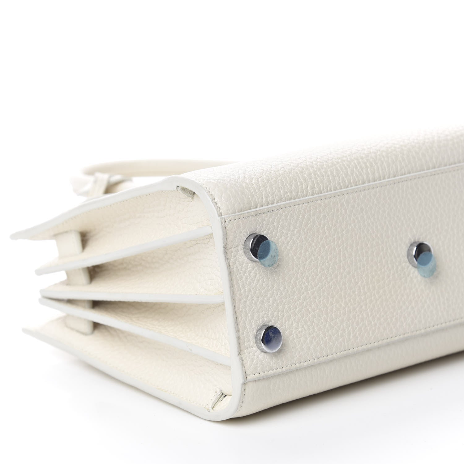 Saint Laurent Grained Calfskin Nano Sac de Jour Dove White 6 of 9