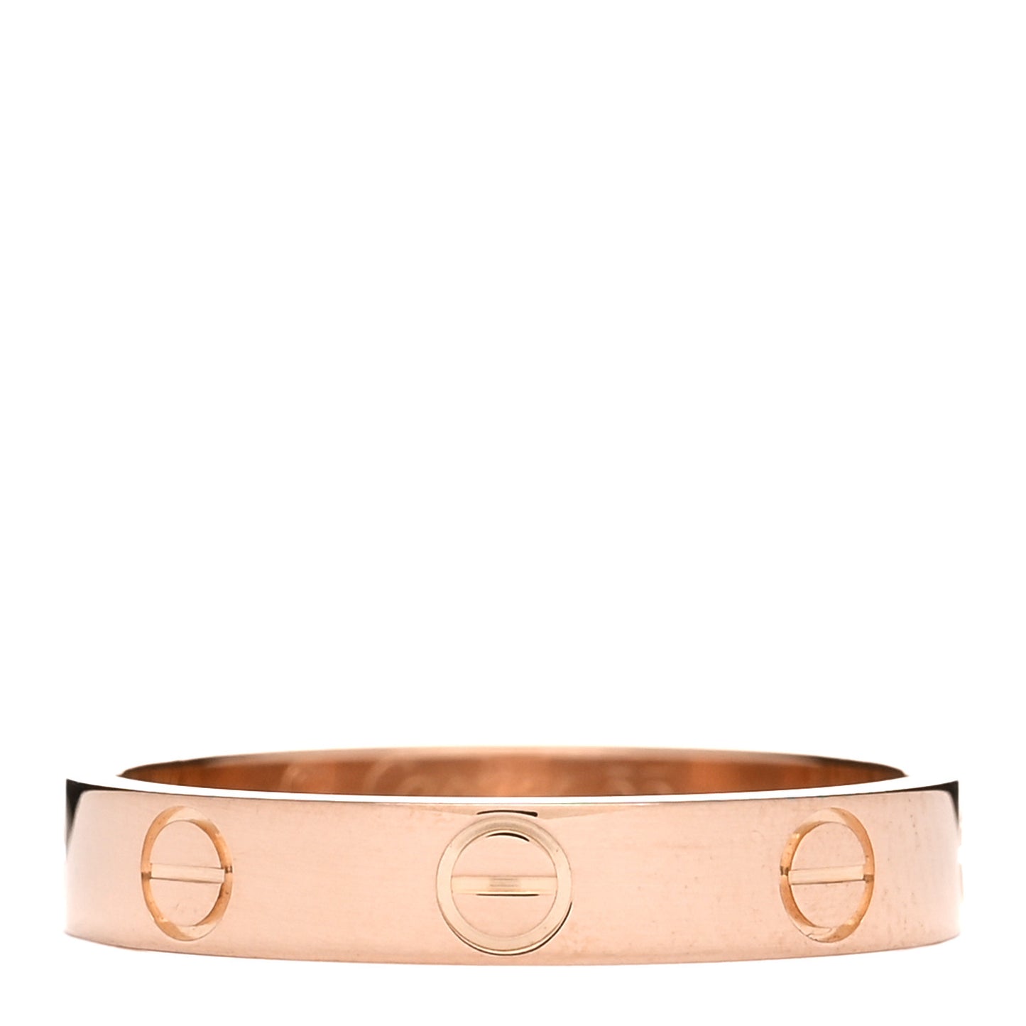 18K Pink Gold 3.5mm LOVE Wedding Band Ring 55 7.25