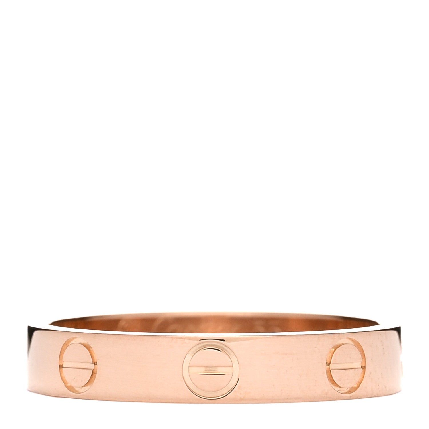 Cartier 18K Pink Gold 3.5mm LOVE Wedding Band Ring 55 7.25 1 of 4