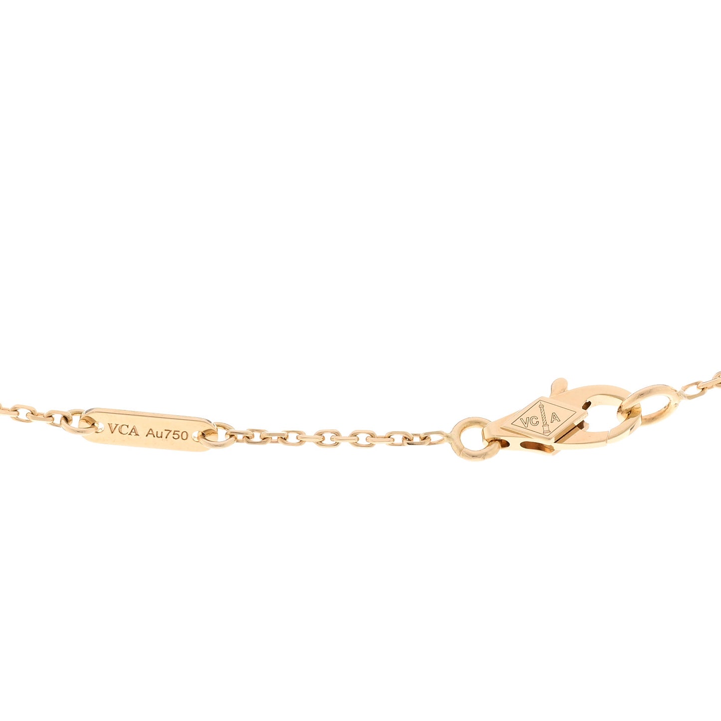 18K Yellow Gold Diamond Mini Frivole Pendant Necklace
